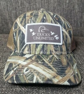 DUCKS UNLIMITED-DU Leader 2019- Camo Mesh Hat/Cap Adjustable Mossy Oak - Picture 1 of 7