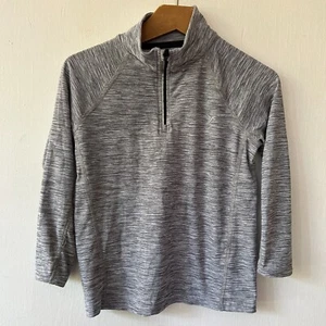 Old Navy Active Pullover Girls XS 5 Gray 1/4 Zip Kids - Picture 1 of 4