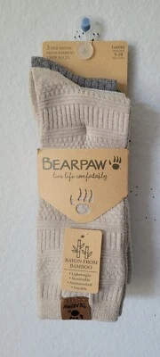 Bearpaw Damas 3 Pares Rayón de Bambú Calcetines Crew. (161). Foto 1 de 4