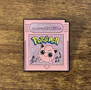 1pc Pokemon Jigglypuff Gameboy Glitter Pink Enamel Pin Badge Button Brooch - Picture 1 of 4