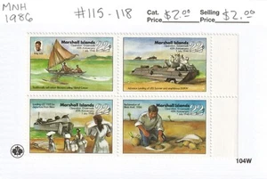 Marshall Islands #115-118 "Operation Crossroads: 40th Anniversary" MNH 1986 - Picture 1 of 1