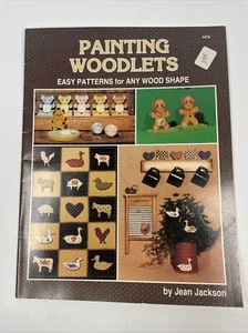 VTG Folk Art Painting Woodlets Easy Patterns For Any Wood Shape By Jean Jackson - Picture 1 of 11