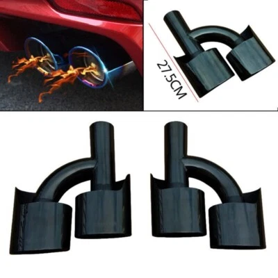 Задние трубы с двойным концом глушителя выхлопной системы для Mercedes Benz W212 C200 C180 C63 - Изображение 1 из 4