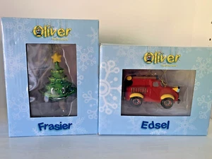 Lot 2 New Oliver the Ornament  FRASIER & EDSEL Christmas Tree Ornaments - Picture 1 of 9