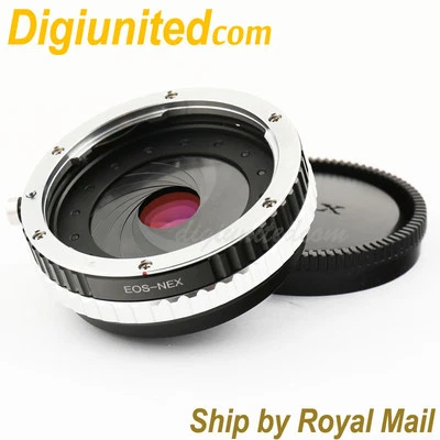 Focal Reducer Speed Booster Canon EOS EF lens to Sony NEX Adapter aperture A6300 - Image 1 of 3