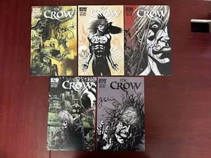 The Crow Death & Rebirth #1-5 tutto firmato da John Shirley IDW - Foto 1 di 2