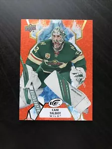 2021-22 Upper Deck UD Ice Orange #51 Cam Talbot Minnesota Wild Los Angeles Kings - Picture 1 of 2