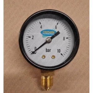 manomètre 0/10 bars Ø 50 mm filetage M 1/4" 8x13 plomberie sanitaire chauffage - Foto 1 di 1