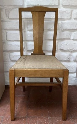 Librería y silla ANTQ Grand Rapids Company Hastings Michigan silla con respaldo en T de arce Foto 1 de 4