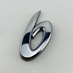 03 04 05 06 07 08 Mazda 6 Emblem Number Logo Badge Trunk Lid Rear Chrome OEM E40 - Picture 1 of 6