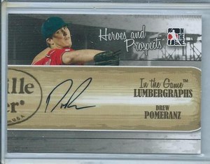 2011 ITG Heroes & Prospects Drew Pomeranz Lumbergraphs AUTO AUTOGRAPH RC