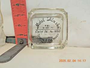 Motel ashtray - Motel Alaska in Tijuana, Mexico-Telephone 5-36-81 .... - Picture 1 of 2