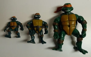 Teenage Mutant Ninja Turtles Figures - 3 Different Michelangelo Figures TMNT - Picture 1 of 2