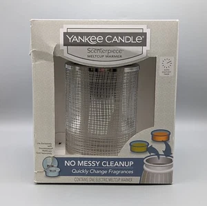 New 2017 Yankee Candle Scenterpiece Cross Stitch LED Meltcup Warmer - Picture 1 of 7