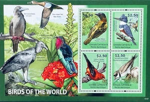 GRENADA BIRDS OF THE WORLD STAMPS 2011 MNH DUCK KINGFISHER BIRD FAUNA WILDLIFE 1 - Picture 1 of 1