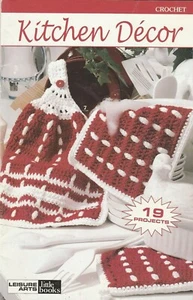Crochet Pattern Book KITCHEN DECOR ~ Dishcloth, Pot Holder, Hot Pad & Towels - Picture 1 of 6