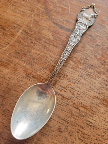 Antique WATSON Sterling Silver LOUISVILLE  5.5" Souvenir Spoon Cover