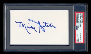 MICKEY HATCHER SIGNED MINT INDEX CARD PSA/DNA AUTOGRAPED LA DODGERS 1988 WSC - Picture 1 of 1