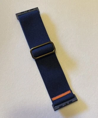 Correa de bucle solo para Apple Watch 42 mm 44 mm 45 mm 49 mm - azul marino/naranja Foto 1 de 2