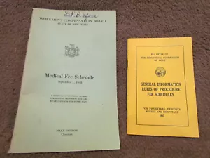 Medical fee schedules, 1947 and 1948 - Picture 1 of 3
