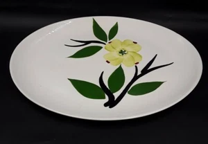 Vintage JONI DIXIE DOGWOOD SOUTHERN BLUE RIDGE 11.5" OVAL Serving Platter - Picture 1 of 12