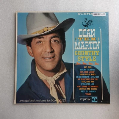 Dean Martin Country Style LP Vinyl Album Record Pop Folk, World, & Country - Image 1 of 4