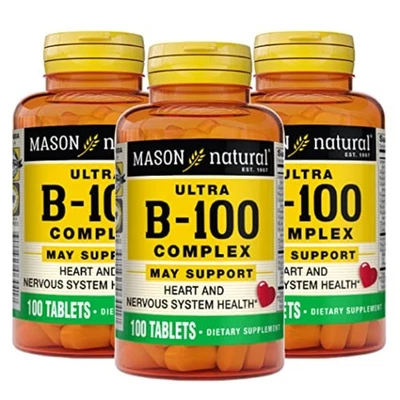Complejo MASON NATURAL Ultra B100 suministro de 300 días para apoyo inmunológico normal y... Foto 1 de 4