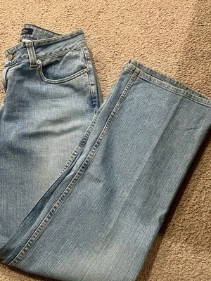 Pantalones de mezclilla para mujer LonDon talla 8 azul lavado claro recto - tiro medio 1805 Foto 1 de 3