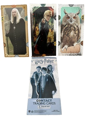 Panini Harry Potter (Contact) Trading Card 58 112 136 Draco + Lucius Malfoy +Owl - Image 1 of 4