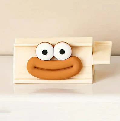 Легко открывающийся диспенсер для зубной пасты — милый ручной держатель для ванной с большим ртом - Изображение 1 из 4