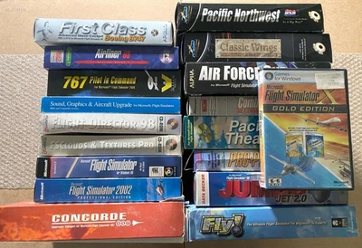 LOT OF 18 Flight Simulator Box Packs (X Gold 95 2002 Boeing Air Pilot) - *AS-IS - Image 1 of 4