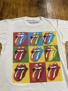 Vintage Rolling Stones Steel Wheels 1989 Shirt Size L Living Colour - Picture 1 of 22