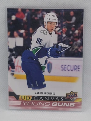 2022-23 Upper Deck Canvas Andrei Kuzmenko Young Guns #C222 Canucks - Image 1 of 2