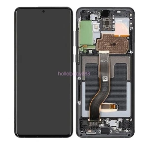 Assemblage numériseur écran tactile OLED avec cadre pour Galaxy S20+ 5G - Noir cosmique - Photo 1 sur 4