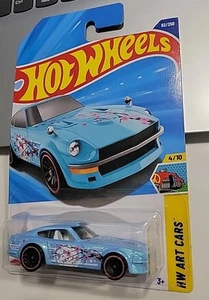2025 Hot Wheels #62 - Datsun 240Z (Blue #4 Art Cars) International Card - Picture 1 of 5
