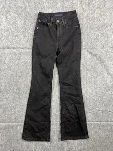 Aeropostale Women's Black Flared Leg Jeans High-Rise Casual/Comfort Size 000 - Picture 1 of 9