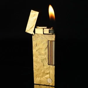 Dunhill Vintage Rollagas Lighter Gold plated Working #A375 - Picture 1 of 24