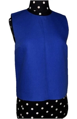 Victoria Victoria Beckham - Top de Algodón Forrado Azul Real Sin Mangas - Talla 2-Portugal Foto 1 de 4