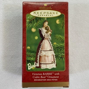 Vintage 2001 Hallmark Keepsake Victorian Barbie Cedric Bear Ornament w/ Box Matt - Picture 1 of 11