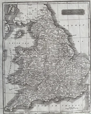 1830 Antique Map; England and Wales by Neele - Image 1 of 2