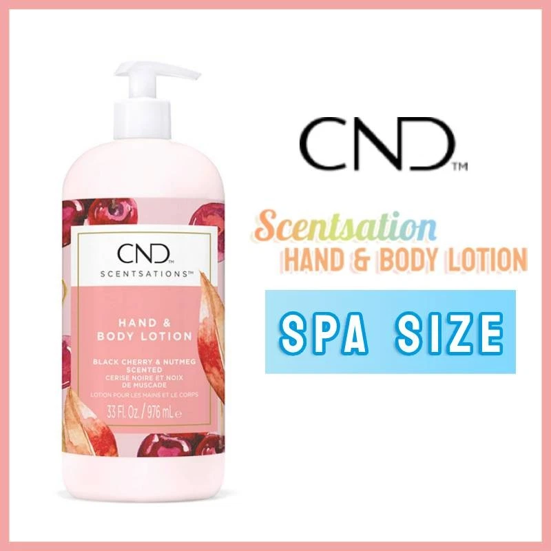 CND Scentsation Hand & Body Lotion NEW DESIGN 33fl oz [Black Cherry & Nutmeg] - Image 1 of 1