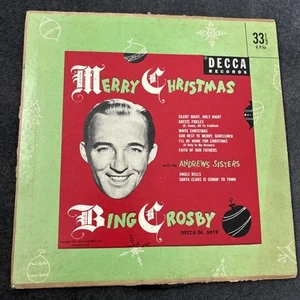 BING CROSBY - Merry Christmas. 1951 DECCA (DL-5019) 10" Record G+ - Imagen 1 de 4