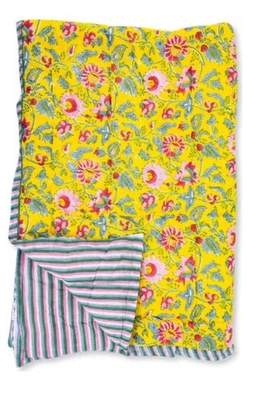 Furbish Studio Multicolor Henney Baby/ Lap Quilt Blanket Cotton #28 - Image 1 of 4