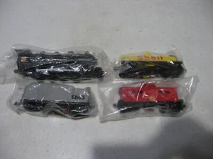 4 Piece Fletcher Barnhardt & White Shell Gas Train Set Engine Tanker Caboose - Picture 1 of 4