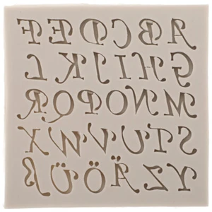 Silikon-Buchstaben-Kuchenform, antihaftbeschichtet, Schokoladenform, weich und - Bild 1 von 12