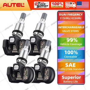 Autel MX-Sensor 2 in 1 315MHz 433MHz Press-in Universal TPMS Programming - Picture 1 of 11