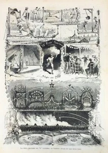 1880 Stampa FESTA MILITARE FANTERIA OLEGGIO NOVARA - Foto 1 di 1