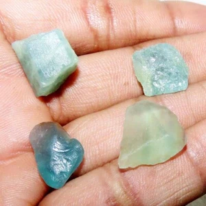 54.05 Ct 100% Natural Untreated Blue Aquamarine Rough 4 PCS Loose Gemstones LOT - Picture 1 of 8