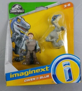 New in Package Imaginext Jurassic World Park Owen & Blue Velociraptor - Picture 1 of 3