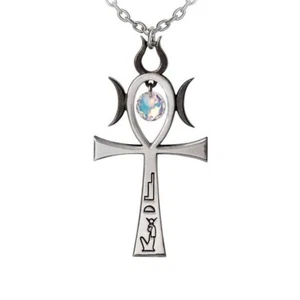 Alchemy Gothic Witch Ankh Of Menouthis Pewter Necklace • Local Stock • Gothic - Picture 1 of 2